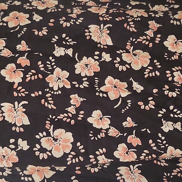 SOLD Free People Bijou Set Black Combo Floral Flutter Top & Maxi Skirt 6 - Picture 7 of 9